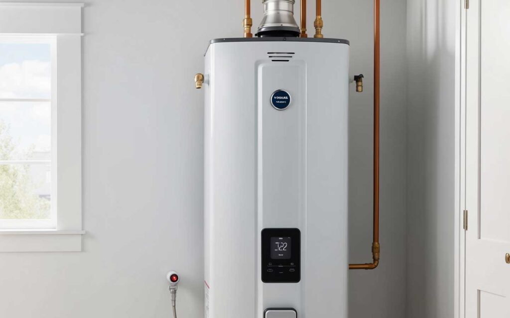 Energy-efficient water heater by Anthem Air Conditioning & Plumbing, reducing utility costs and providing reliable hot water.